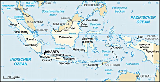 Indonesien. Karte: Wikipedia Commons