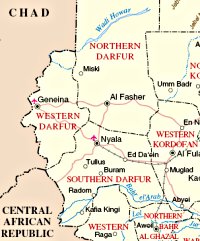 Karte Darfur