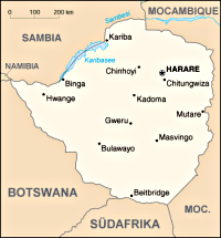 Karte Simbabwe